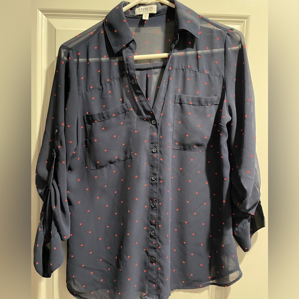 Express button down blouse. Size Med